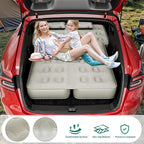 YITAHOME SUV Air Mattress with Pump, Pillows, Carry Bag & Repair Kit, 10" Inflatable Car Camping Bed for SUV, Jeep Wrangler, 4Runner & Mid-to-Large SUVs, Gray