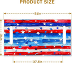 YOKYHOM American Flag Golf Cart Seat Covers for 2/4-Seater, Patriotic USA Seat Towel Blanket Keeps Seats Cool & Clean for Summer, Microfiber Fits EZGO, Club Car, Yamaha, 51"x31"