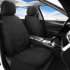 3D Air Mesh Car Seat Cover Full Sets Washable and Breathable Premium Cloth Automotive Vehicle Seat Covers for Cars Interior, Universal Fit for Most Cars, Sedan, Truck, SUV(Black)