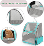 Lollimeow Cat Backpack Carrier, Ideal for Small Animals & Puppies, Airline Approved,Safe for Travel, Hiking, Vet Transport & Outdoor Use Fully Ventilated Design for Ultimate Comfort On-the-Go