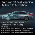 EKR Rav4 Seat Covers Custom Fit for Toyota Rav4 (Only Hybrid) 2019-2025 LE,XLE,XLE Premium,Limited,Woodland Edition, Leather Pink Seat Cover Full Set for Women,Faux Leather(Pink)