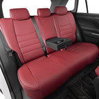 HKZ Fit RAV4 Car Seat Cover Set for 2013 2014 2015 2016 2017 2018 Toyota RAV4 Limited XLE SE Platinum Adventure-Leather(Burgundy)