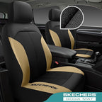 Skechers Car Seat Covers,GOGA Mat Oxford Cloth Seat Covers,Waterproof Car Seat Covers Full Sets,Automotive Universal Fit Seat Cover for Most Cars, Suvs, Trucks,Beige