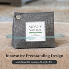 Moso Natural Air Purifying Bag 600g (3 Pack) Premium Bamboo Charcoal Odor Absorber | Pet Odor Eliminator for Home | Room Deodorizer for Large Spaces, Bedroom, Kitchen, Basement | Charcoal Bags