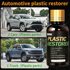 Kingvo Plastic Restorer for Cars, Black Plastic Trim Restorer Cars Ceramic Plastic Coating Trim Restore Plastic Repair for Trim,with Foam Applicator,30ML(2-Pack)