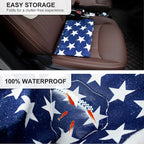 Waterproof Sweating Car Seat Cover for Post Gym Workout, Running, Swimming, Beach and Hiking, Universal Fit Non-Slip Bucket Seat Protector for Cars SUV Trucks, Machine Washable (Star)