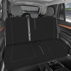 Motor Trend Neoprene Waterproof Seat Covers for Cars, Trucks, & SUV – Black & Beige Automotive Interior Protectors - Rear Split Bench Protector for Kids Dogs & Pets – Forros para Asientos de Carro