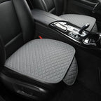 West Llama Linen Car Seat Covers,Bottom Seat Covers for Cars Include 1 Pair Front Driver Seat Pad Mat and 1 Rear Bench Cover Universal Fits 90% Vehicles,SUVs,Cars,Sedans(3Piece-Gray)