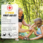 Nilight Car Emergency Kit with Jumper Cable Air Compressor Tire Repair Essential Tools First Aid Alligator Connector Electrical Kit for Travel Camping Outdoor Cars Truck SUV RV