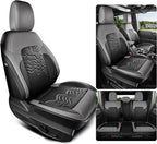 Red Rain Ford Leather Auto Seat Cushion Customized Fit for Ford Bronco Seat Cover 4 Door 2025 2024 2023 2022 2021 Black and Grey Interior Accessories (Bronco 4Door-Black+Grey)