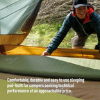 Sea to Summit Camp Plus Self-Inflating Foam Sleeping Mat for Camping - Tapered - Large (78 x 25.2 x 2.6 inches)