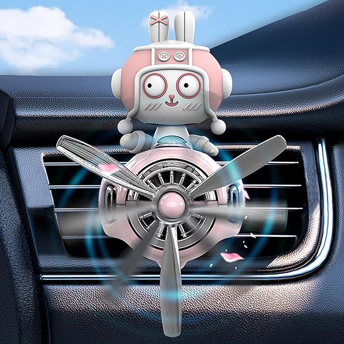 Rabbit Car Air Fresheners Pilot Car Diffuser Cute Car Perfume Funny Car Fragrance