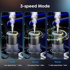Car Air Freshener,Smart Car Air Freshener,car Diffuser with 150 ML (5oz) Capacity Multi-fragrance,RGB Music Syncing Light, Auto On/Off (Angels)