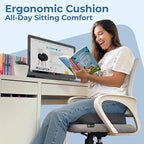 5 STARS UNITED Donut Pillow Hemorrhoid Tailbone Cushion – Large Floor Cushion for Pain Relief – Coccyx, Prostate, Sciatica, Pelvic Floor, Pressure Sores, Pregnancy, Postpartum Recovery, Dark Gray