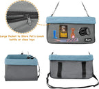 JESPET & GOOPAWS Dog Booster Seats for Cars, Portable Dog Car Seat Travel Carrier with Seat Belt for 24lbs Pets