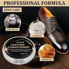 8.8oz Leather Recoloring Balm with 100ml Mink Oil,Medium Brown Leather Repair Kit for Furniture,Leather Repair Cream,Leather Scratch Repair for Car Interior,Leather Conditioner for Couch
