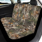 KEIAHUAN Camo Hunting Design Car Seat Covers Front Back Stretchy Vehicle Seat Covers Auto Front Bucket Seat Covers Rear Split Bench Seat Cushion Pads Fits Most SUV,Sedan,Truck,Minivan