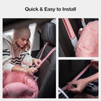 VETRESKA Dog Carrier Dog Car Seat for Small Dogs - Washable Cat Carrier Portable Puppy Bed for Car Seat of Easy Installation Pet Travel Carrier Bed with Storage Pocket & Safety Clip-On Leas