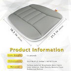 Car Seat Cushion Memory Foam Thin Seat Cushion for Car Truck Seat Driver, 20x18.5x1.2 Inches, Grey