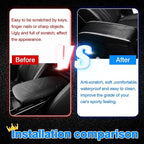 Autorder Center Console Cover for Kia Seltos 2021 2022 2023 2024 2025 Accessories Carbon Fiber Armrest Cover Anti-Scratch Middle Console Pad Leather Armrest Protector