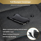 F-color SUV Cargo Liner for Dogs - Waterproof Pet Cargo Liner with Side Flaps, Comfort Dog Cargo Cover with Bumper Flap, Scrachproof Non-Slip for Large SUVs Sedans Trunks Vans, Black