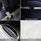 iBuddy Dog Seat Cover for Front Seat Waterproof Front Seat Cover Protects Seats from Hair, Dirt, and Liquid Messes Scratch Proof Nonslip Bucket Seat Cover for Pet of Cars,Trucks and SUVs