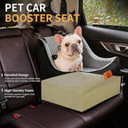 Dog Car Seat for Medium Dogs – Premium Pet Booster Seat with Two Pet Safety Belts, Detachable Washable Cover Non-Slip Base, Portable Dog Travel Seat for Road Trips & Daily Errands Up to 35lbs