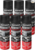 Rust-Oleum 248657-6PK Stops Rust Undercoating Spray, 15 oz, Rubberized Black, 6 Pack