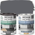 Rust-Oleum 367596 Home Interior Floor Coating Kit, Matte Charcoal Gray