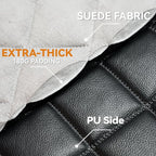 Dog Car Seat Cover for Back Seat,Waterproof Truck Back Seat Cover for Dogs ,Heavy-Duty Scratchproof Pu Leather Bench Seat Covers for Trucks Ford F150/Chevrolet Silverado/Ram1500/GMC Sierra/Toyota