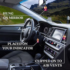Space Car Air Freshener for Women | Perfume Style Freshener with Vent Clip | Strong Air Freshener with Odour Eliminating Technology | Car Fresheners for Women by Perfa