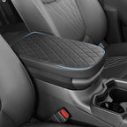 RAV4 Center Console Cover/Pad Fit 2019-2023 2024 2025,Faux Leather Toyota RAV4 Armrest mat,Posture Improving Support Cushion,Protector Console,Waterproof, Wear-Resistant,Flame-Retardant