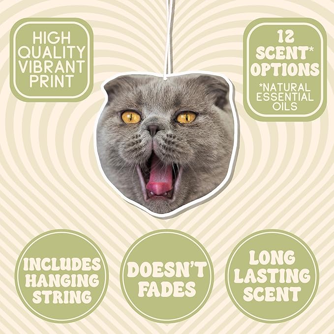 Custom Shape Air Fresheners for Car - 12 Scent Options - Die Cut Shape Photo Air Fresheners, Double-Sided - Car Fresheners with Logo