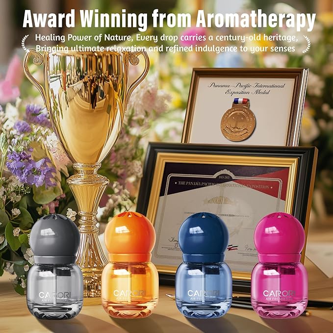 Cute Car Air Freshener 2 Pack, Lightbulb-Shaped Car Fresheners, Automotive Vent Clip, Long Lasting Scent, Essential Oils, Cute Car Accessories for Women, Watermelon Scent