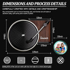 WOCOCN Customized Photo Car Air Freshener, Double-Sided Record Player Design, Unique Turntable Vinyl Shape,Meaning Gifts for Dad, Mom, Friends, Colleagues（9pcs）
