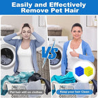 6PCS Pet Hair Remover for Laundry, Ultra-Adhesive Dryer Cat & Dog Hair Catcher, Reusable & Eco-Friendly Lint & Fur Remover, Pet Hair Removal Tool for Washing Machine, Safe for All Fabrics