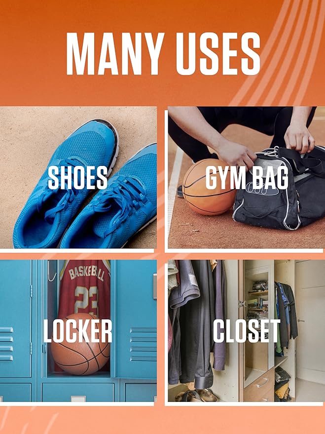 Sof Sole Sneaker Ball Shoe Odor Eliminator & Remover, – Twist-to-Activate Deodorizer for Shoes, Gym Bags, Lockers – Adjustable Scent Control, Compact & Long-Lasting Freshness, Lavender Scent, 2PK
