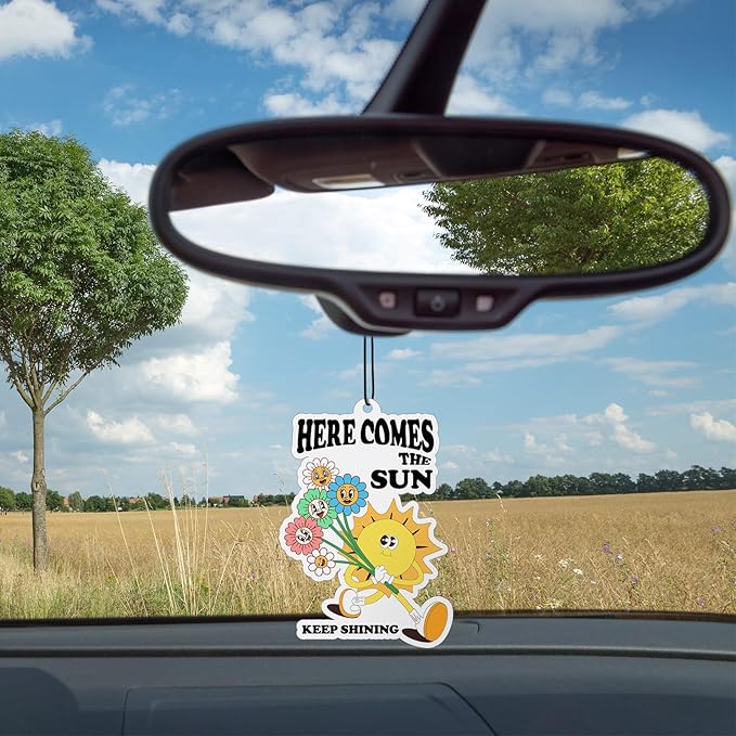 Frienda 5 Pieces Funny Car Air Fresheners for Men Air Freshener Hanging Truck Car Accessories Ideal Gift for Birthday Party