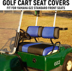 Golf Cart Front and Rear Seat Covers for Yamaha G2 G8 G9 G11 G14 G16 G19 G20 G21 G22, Durable Polyester Fabric Yamaha G22 Seat Covers, Breathable Washable