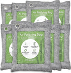 20 Pack Bamboo Charcoal Air Purifying Bag, Activated Charcoal Bags Odor Absorber, Moisture Absorber, Natural Car Air Freshener, Shoe Deodorizer, Odor Eliminators For Home, Pet, Closet, Car