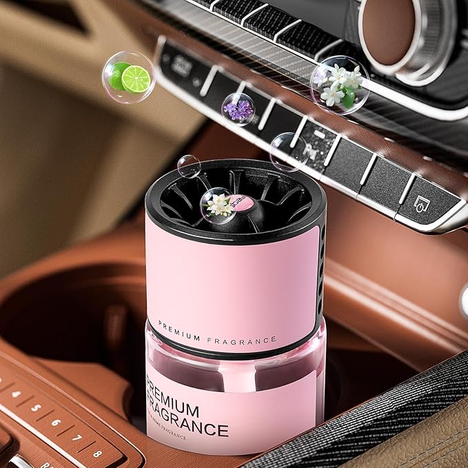Kwak's Long Lasting Car Air Freshener - Aromatherapy for Car, Office,Home,160ML Natural Scents Air Fresheners for Men or Women(Pink, Gardenia)