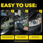Meguiar's Heavy Duty Headlight Kit,This Headlight Restoration Kit Includes Headlight Cleaner, Ceramic Protection, Drill Backing Plate, Pads, & Towelettes, 18 Plus Months of Protection, Car Care Kit