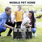 Cat Carrier for 2 Cats/Kitten, Pet Carrier for Cat, Puppy, Small Dog & Bunny, Foldable Soft-Sided Travel Pet Bag, Sturdy Frame Support, up to 25 lbs, Car Seat Belt Compatible, 20x13x13 in, Gray