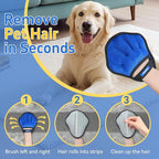 Pet Hair Removal Glove for Dogs & Cats, Electrostatic Five-Finger Hair Remover for Furniture, Couch, Carpet & Car Seat, Reusable Washable Pet Fur Cleaning Tool, Not for Grooming (1 PCS)