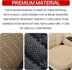 2PCS Car Seat Cushion Covers, Car Seat Cover Pad Front Bottom Protector Mat with Storage Pocket, Breathable Comfortable Auto Front Cushion Pad Mat for Most Vehicle and Office Accessories(Black)