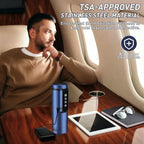 Insulin Cooler Travel Case Tsa Approved, USB Charger Diabetes Travel Case Medicine Organizer, 1-7 Pens Medication Cooler Refrigerated Medicine Box (Navy-without powerbank)