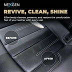 Nexgen Car Leather Cleaner - Quick Spray Car Interior Cleaner and Leather Restorer - Gentle Liquid Formula, Multi-Purpose Cleaner for Cars, Couch, Boots, Purses, and More (16 Oz)