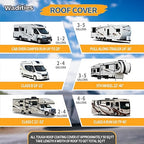 RV Roof Coating White, Wadities Waterproof Solar Reflective Sealant, Flexible RV Roof Sealant for Campers, Trailers, Motorhomes, Metal Buildings and Leak Repairs - 4 Gallon