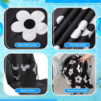 2 Pack Car Seat Towel Covers with Storage Bag 63 x 32 Inch Athletic Running Towel Seat Sweat Washable Non Slip Cover Gift for Car Outdoor Sport Activities (Florid Declamation)