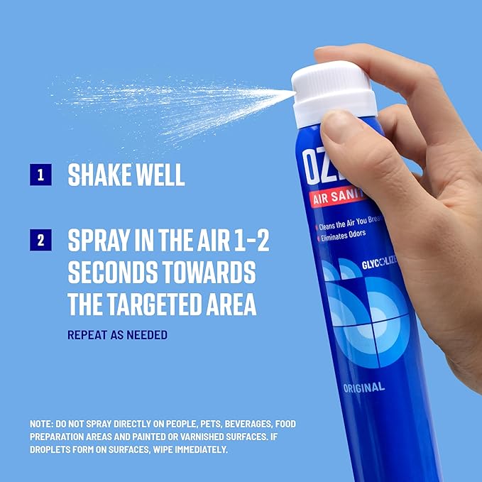 Ozium 3.5 Oz. Air Sanitizer & Odor Eliminator 4 Pack for Homes, Cars, Offices and More, Outdoor Essence, 4 Pack, MULTI